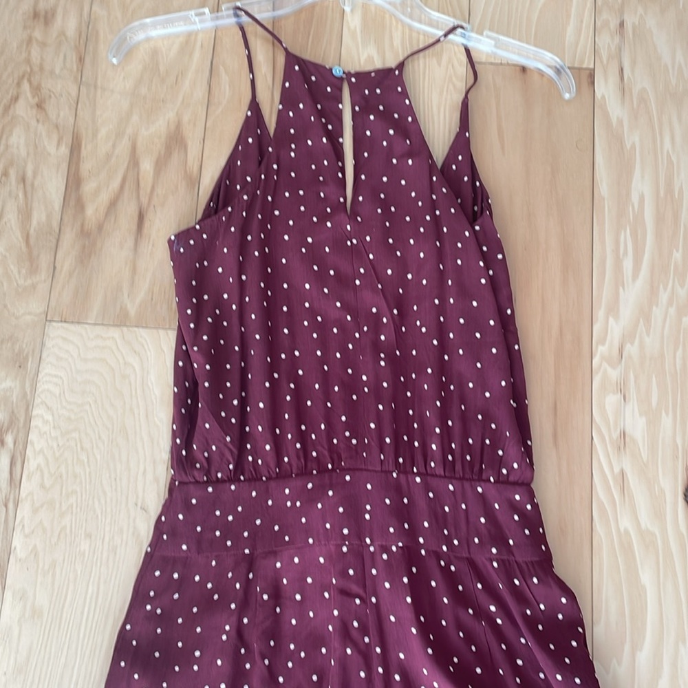 ViX jump suit maroon red XS
